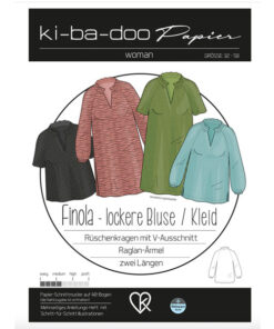 Papierschnittmuster Tunika / Bluse Finola Gr 32 - 58 - Ki-ba-doo