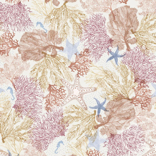 Baumwolljersey - Family fabrics- "coral reef" pastell
