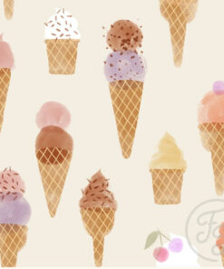 Baumwolljersey - Family fabrics- "ice cream" pastell