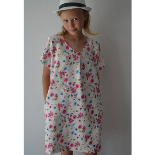 Papierschnittmuster Bluse / Tunika Flora Kinder Gr 74 - 164 - Fadenkäfer