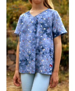 Papierschnittmuster Bluse / Tunika Flora Kinder Gr 74 - 164 - Fadenkäfer