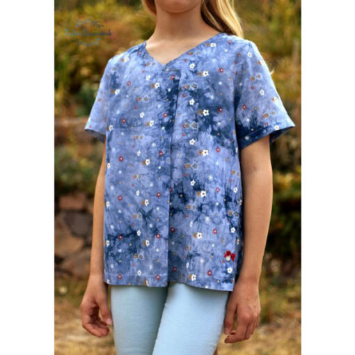 Papierschnittmuster Bluse / Tunika Flora Kinder Gr 74 - 164 - Fadenkäfer