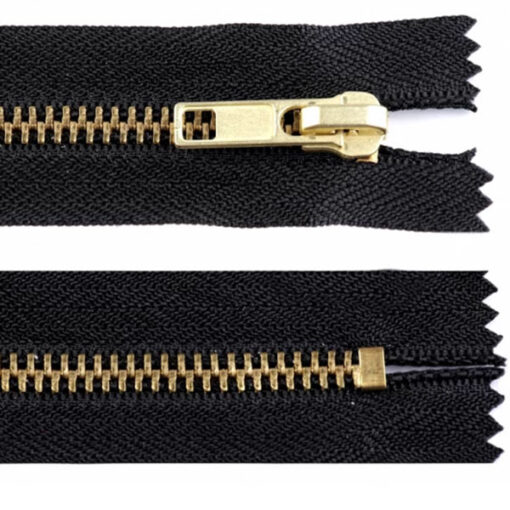 Hosenreissverschluss 6 mm 16 cm - schwarz