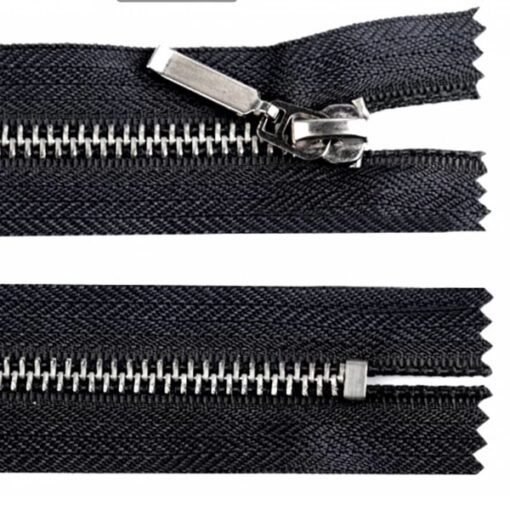 Hosenreissverschluss 6 mm 16 cm - schwarz / nickel