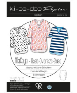 Papierschnittmuster Basic oversized Bluse MaCaya Gr 32 - 58 - Ki-ba-doo