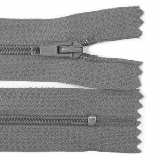 Reissverschluss nicht teilbar - autolock 3mm - 12 bis 30 cm - grau