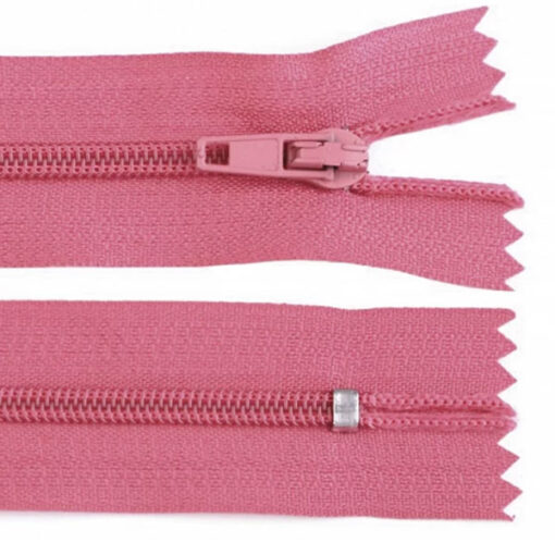 Reissverschluss nicht teilbar - autolock 3mm - 12 bis 30 cm - rosa