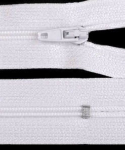 Reissverschluss nicht teilbar - autolock 3mm - 18 bis 45 cm - weiss