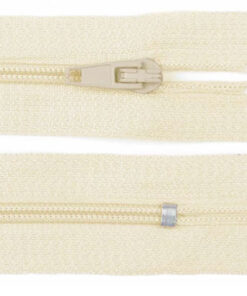 Reissverschluss nicht teilbar - autolock 3mm - 12 bis 30 cm - wollweiss