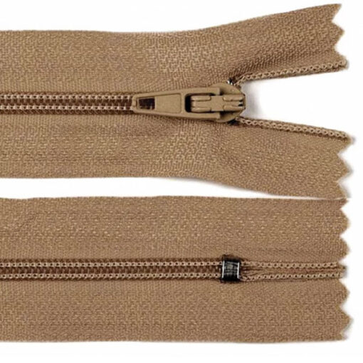 Reissverschluss nicht teilbar - autolock 3mm - 12 bis 30 cm - beige