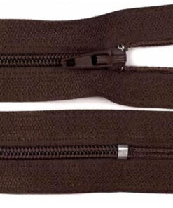 Reissverschluss nicht teilbar - autolock 3mm - 12 bis 30 cm - braun
