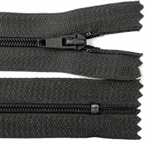 Reissverschluss nicht teilbar - autolock 3mm - 12 bis 30 cm - anthrazit