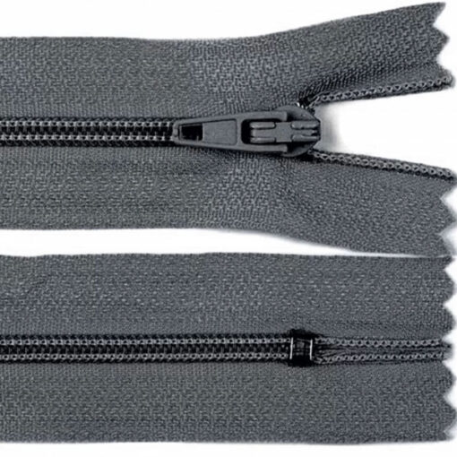 Reissverschluss nicht teilbar - autolock 3mm - 12 bis 30 cm - dunkelgrau