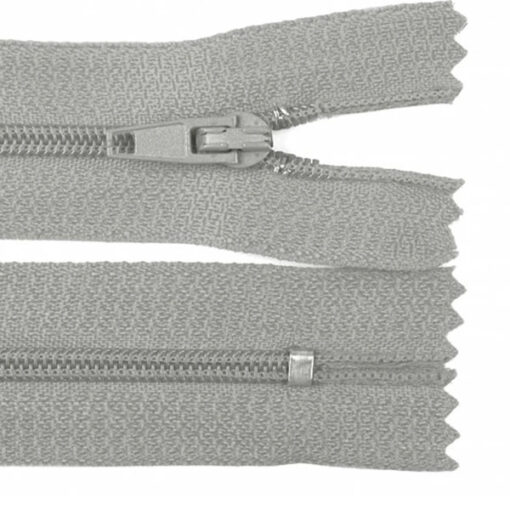 Reissverschluss nicht teilbar - autolock 3mm - 12 bis 30 cm - hellgrau