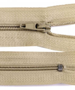 Reissverschluss nicht teilbar - autolock 3mm - 12 bis 30 cm - hellbeige