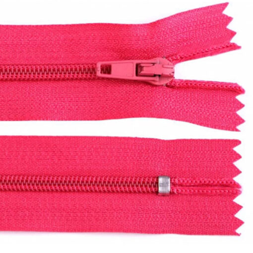 Reissverschluss nicht teilbar - autolock 3mm - 12 bis 30 cm - pink