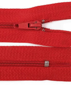 Reissverschluss nicht teilbar - autolock 3mm - 12 bis 30 cm - rot