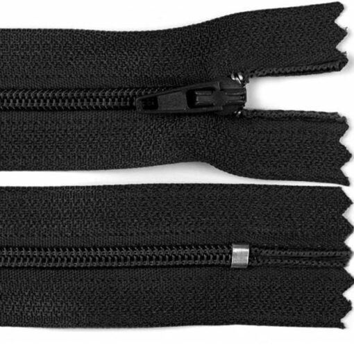 Reissverschluss nicht teilbar - autolock 3mm - 12 bis 30 cm - schwarz