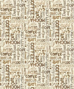 Baumwolle - Michael Miller "Coffee" - beige