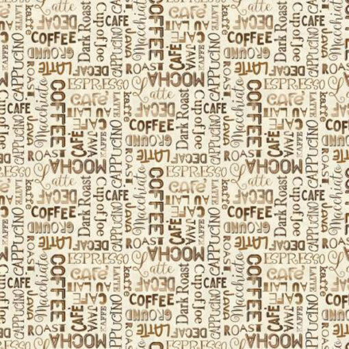 Baumwolle - Michael Miller "Coffee" - beige