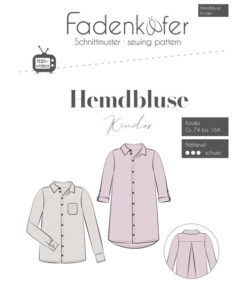 Papierschnittmuster Hemdbluse Kinder Gr 74 - 164 - Fadenkäfer