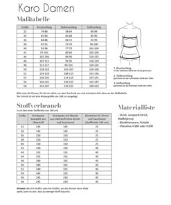 Papierschnittmuster Strickjacke Damen Gr 32 - 58 - Fadenkäfer
