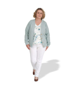 Papierschnittmuster Strickjacke Damen Gr 32 - 58 - Fadenkäfer
