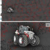 Bio - French Terry Panel Mimimi-design - "Traktor Power" - rot