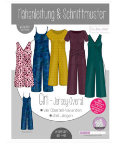 Papierschnittmuster Gini Jerseyoverall Gr 32 - 48 - Ki-ba-doo