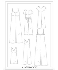 Papierschnittmuster Gini Jerseyoverall Gr 32 - 48 - Ki-ba-doo