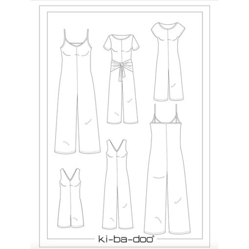Papierschnittmuster Gini Jerseyoverall Gr 32 - 48 - Ki-ba-doo