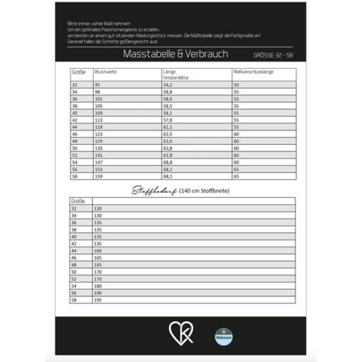 Papierschnittmuster Janne Weste Gr 32 - 48 - Ki-ba-doo