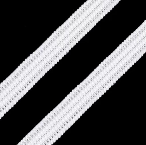 Gummiband 7 mm - weiss