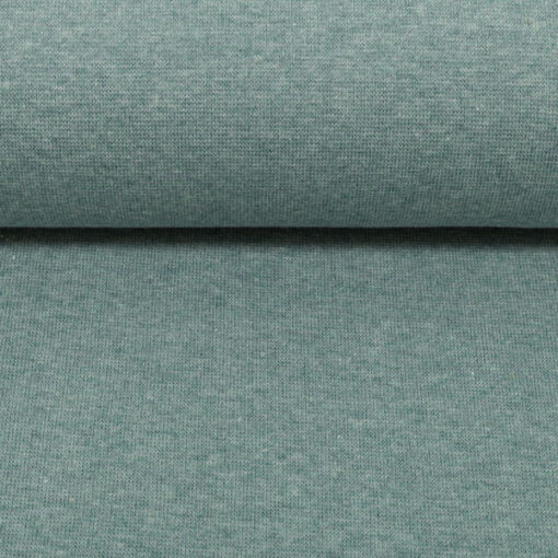 Bündchenstoff - Schlauch "Heike melange " rauchblau