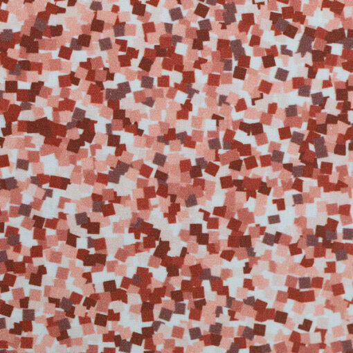 Baumwolle - "Kim" Pixel - terracotta