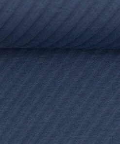 Jacquardjersey Baumwolle - "Sarina" - jeansblau