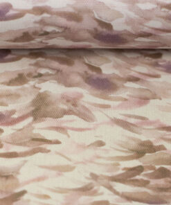 Baumwollcanvas - aquarell - rosa / schlamm