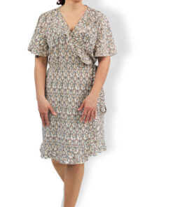 Papierschnittmuster Wickelkleid Holly Damen Gr 32 - 58 - Fadenkäfer