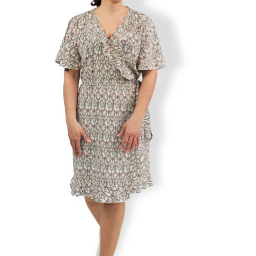 Papierschnittmuster Wickelkleid Holly Damen Gr 32 - 58 - Fadenkäfer