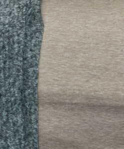 Alpenfleece - "Alfons" uni - beige meliert - dunkel Fleeceseite
