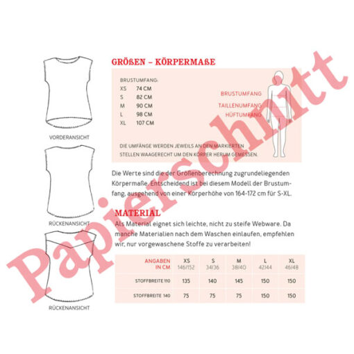 Papierschnittmuster "Frau Liah" Jumpsuit Gr 146 - 48 - Studio Schnittreif
