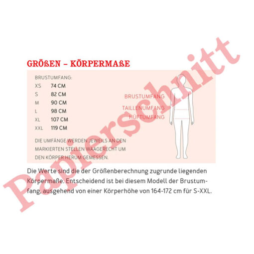 Papierschnittmuster "Frau Cleo" Jacke Gr 146 - 52 - Studio Schnittreif