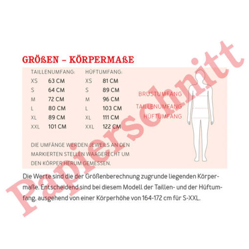 Papierschnittmuster "Frau Fiona" Rock Gr 146 - 52 - Studio Schnittreif