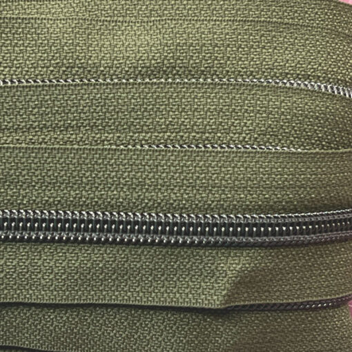 Reissverschluss 6.5 mm - army / gunmetall