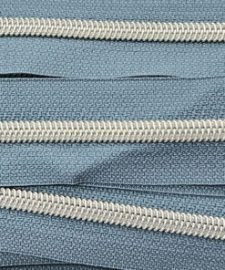 Reissverschluss 6.5 mm - blassblau / silber