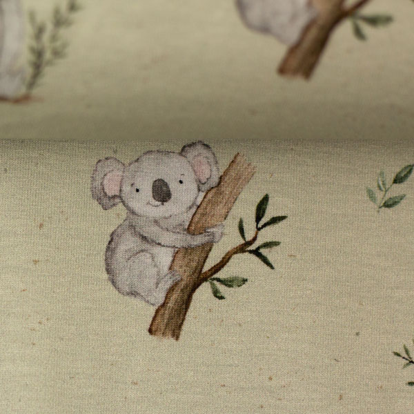 Jersey Baumwolle - "Australien by Christiane Zielinski" Koala - lindgrün