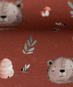 Sommersweat - French Terry "Autumn Forest by Christiane Zielinski" - rost
