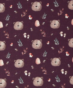 Sommersweat - French Terry - Autumn Forest by Christiane Zielinski- violett