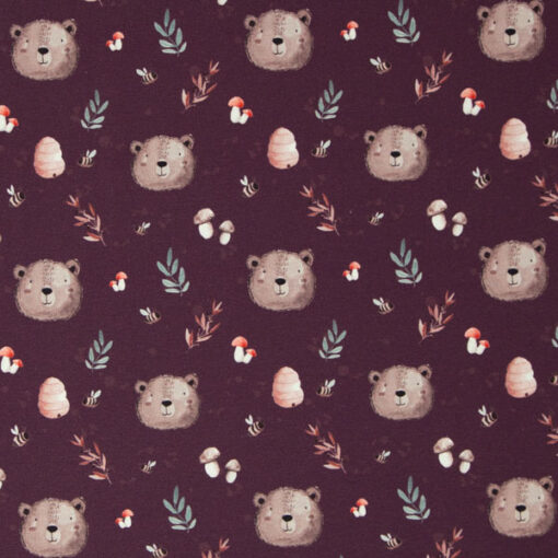 Sommersweat - French Terry - Autumn Forest by Christiane Zielinski- violett