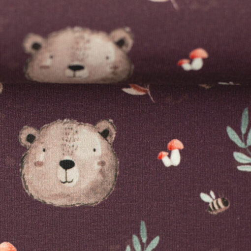 Sommersweat - French Terry - Autumn Forest by Christiane Zielinski- violett
